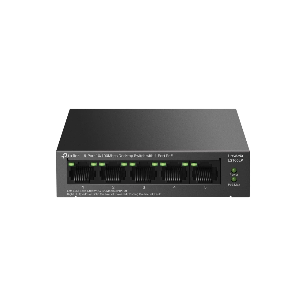 Tp-link Ls105lp 5 Port 10/100 Poe Switch