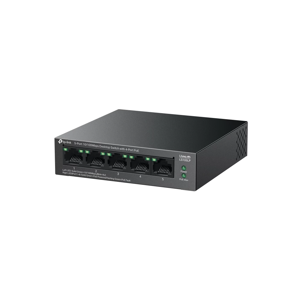 Tp-link Ls105lp 5 Port 10/100 Poe Switch