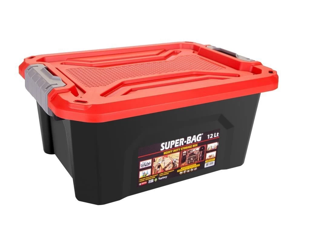 Super-bag Saklama Kutusu Renkli Kapaklı 60lt