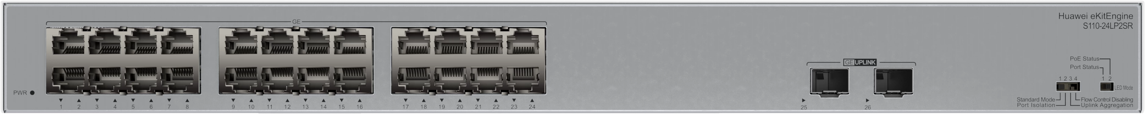 Huawei Ekit Engine S110-24lp2sr 124w 26 Port 52gbit/s YÖnetİlemez Switch