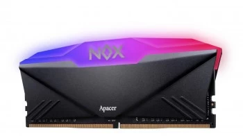 Apacer Nox Rgb Aura Black 8gb 3200mhz Cl16 Ddr4 Gaming Ram (ah4u08g32c28ynbaa-1)