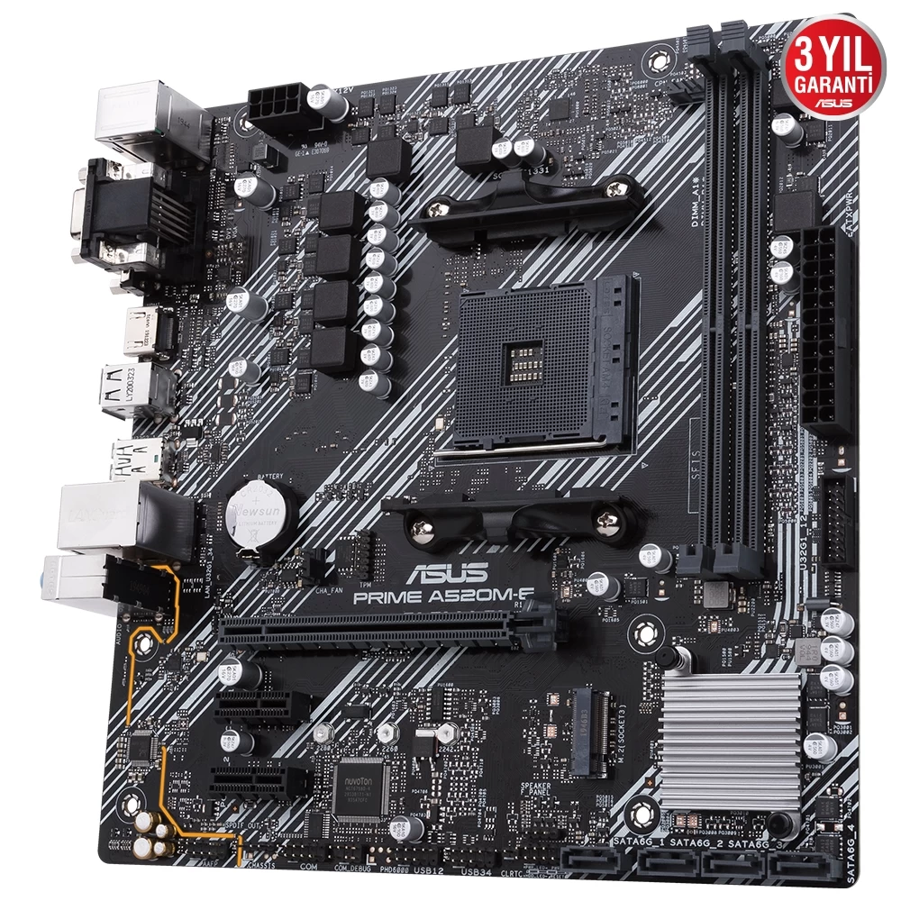Asus Prime A520m-e Ddr4 4600mhz Hdmi Dp M.2 Matx Am4