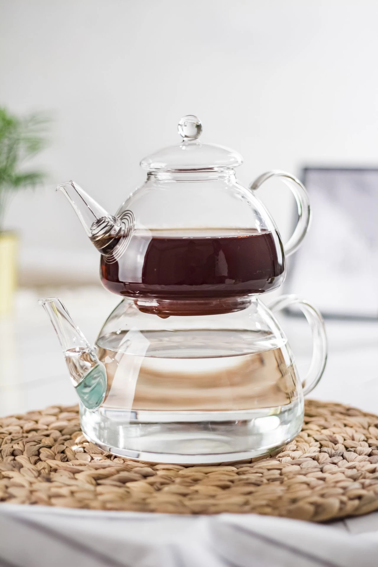Dore Isaya Dayanıklı Borosilikat Cam Çaydanlık 750 / 1300 Ml