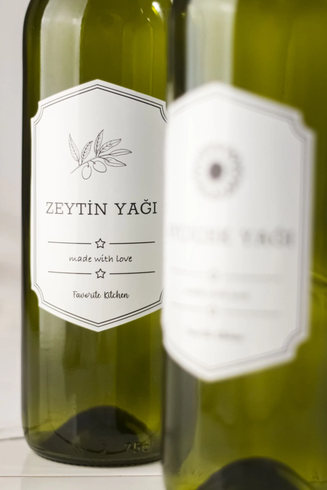 Bambu Standlı 2'li 750 Ml Zeytinyağı-sıvıyağ Şişesi Yağlık Sirkelik Seti Damlatmaz