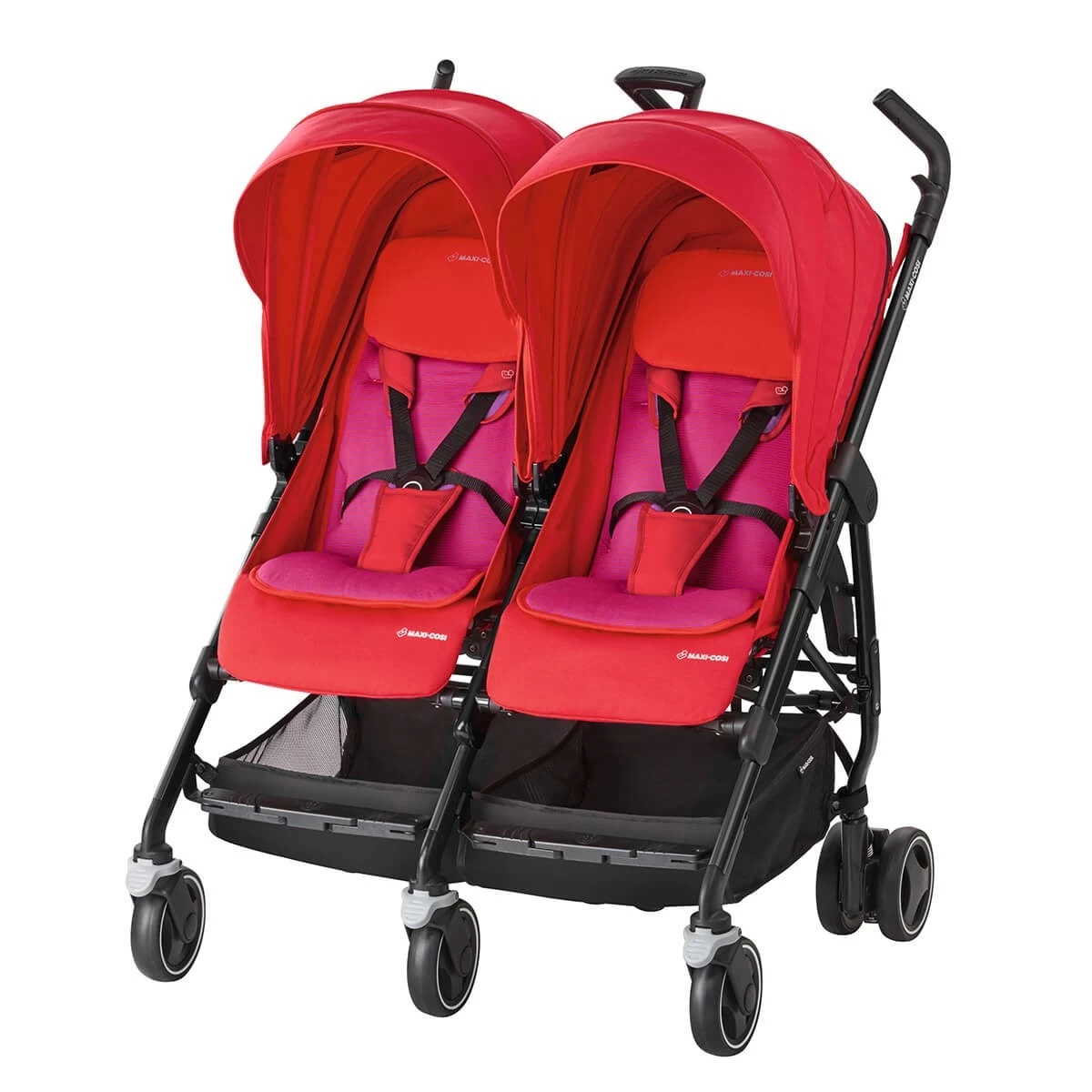 Maxi-cosi Dana For2 İkiz Bebek Arabası / Red Orchid
