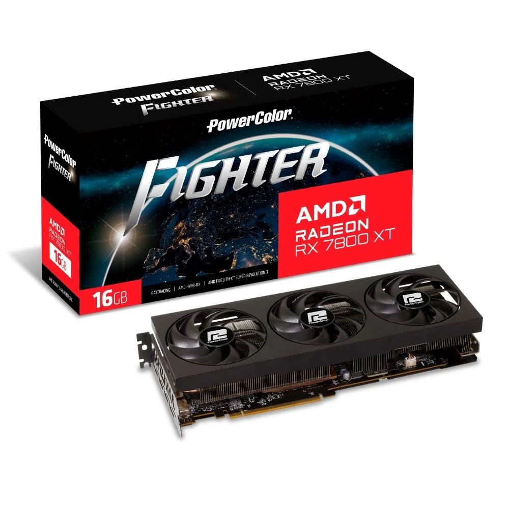 Powercolor Fighter Rx7800xt 16g-f/oc Gddr6 256bit