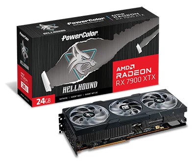 Powercolor Hellhound Rx7900xtx 24g-l/oc 24gb Gddr6 384bit
