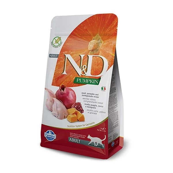 Nd Pumpkin Balkabaklı Bıldırcın Ve Narlı Yetişkin Kedi Maması 1.5 Kg