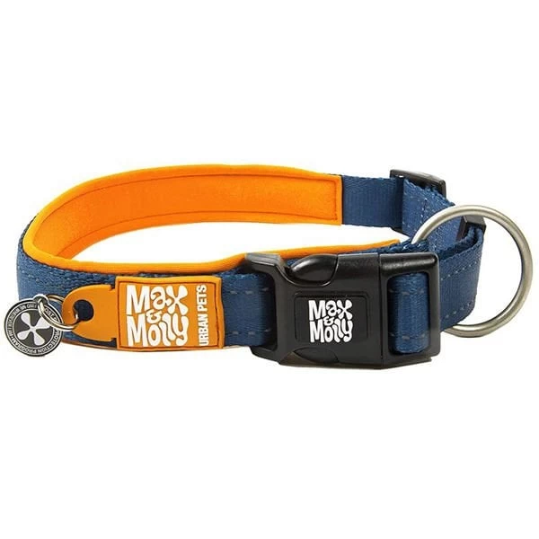 Max  Molly Smart Id Matrix Köpek Boyun Tasması Turuncu Small 1.5x28-45 Cm