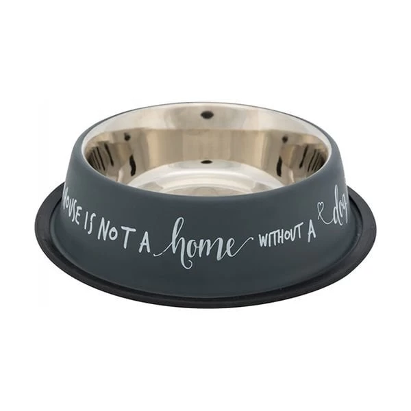 Trixie Köpek Mama Ve Su Kabı Paslanmaz Çelik Gri 0.90 Lt 23 Cm
