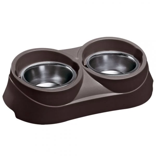 Ferplast Duo Feed Köpek Mama Ve Su Kabı 1700 Ml 2 Adet 47x25x13 Cm