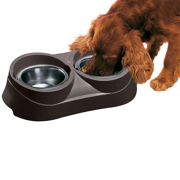 Ferplast Duo Feed Köpek Mama Ve Su Kabı 1700 Ml 2 Adet 47x25x13 Cm