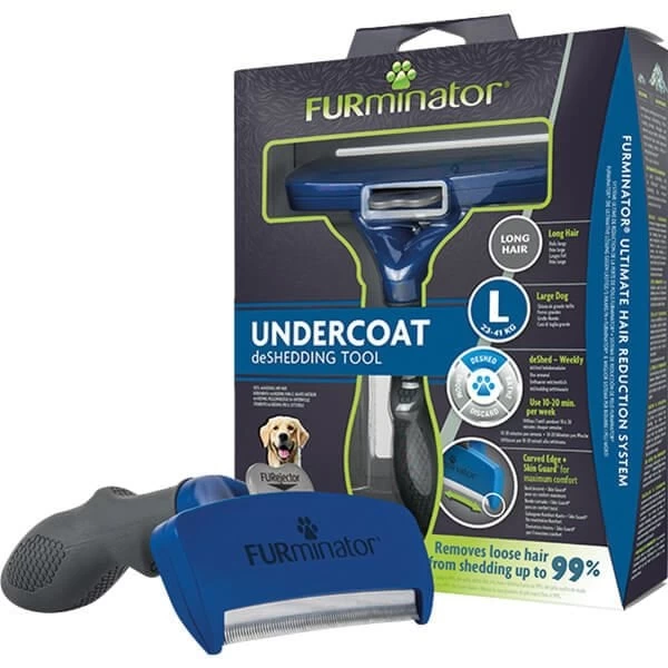 Furminator Kolay Temizlenen Uzun Tüylü Köpek Tüy Tarağı Large