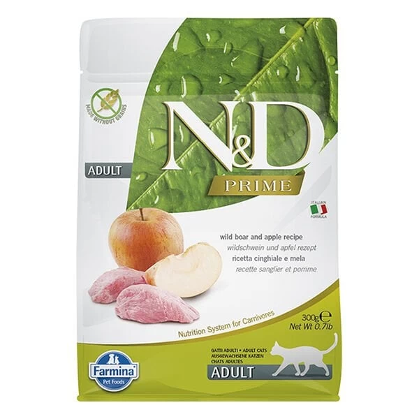 Nd Prime Domuzlu Ve Elmalı Yetişkin Kedi Maması 300 Gr