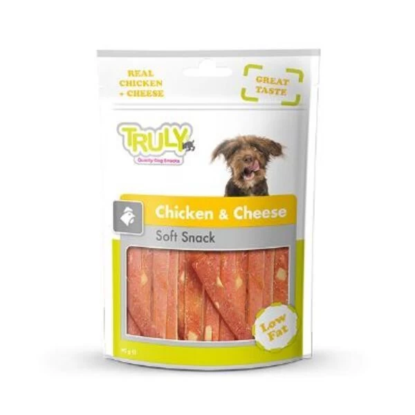 Truly Peynirli Ve Tavuklu Çubuk Şeklinde Kurutulmuş Köpek Ödül Maması 90 Gr