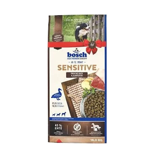 Bosch Sensitive Tahılsız Taze Ördek Ve Patatesli Yetişkin Köpek Maması 15 Kg