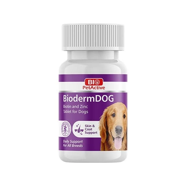 Bio Pet Active Bioderm Tüy Dökülme Önleyici Biotin Ve Çinko Köpek Tableti 37.5 Gr