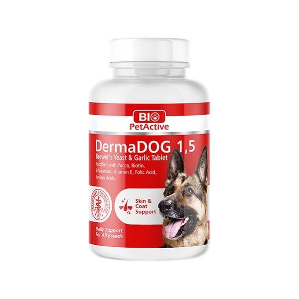 Bio Pet Active Derma Küçük Irk Köpekler Için Sarımsaklı Maya Tableti 150 Adet 75 Gr