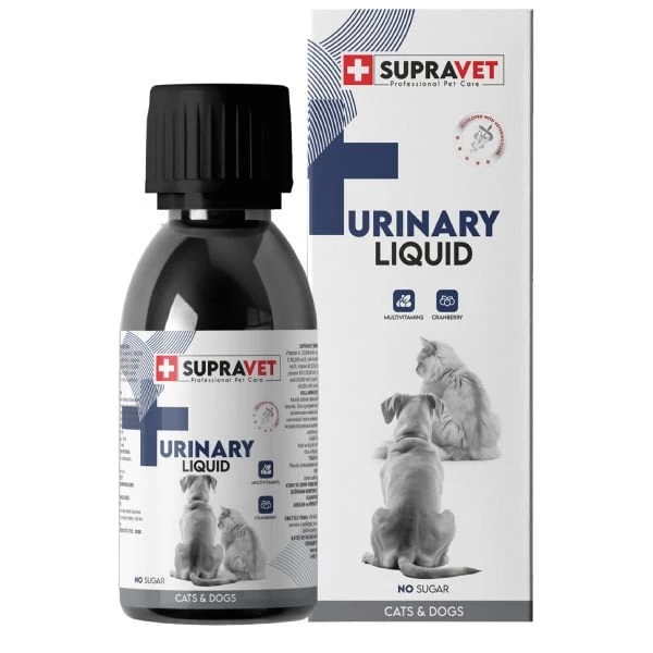 Supravet Urinary Kedi Ve Köpekler Için İdrar Sağlığı Sistemi Destekleyici Sıvı Damla 100 Ml