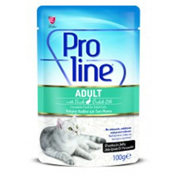 Proline Ördekli Pouch Jelly Yetişkin Konserve Kedi Maması 100 Gr