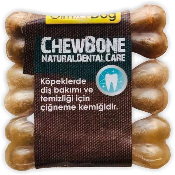 Gimdog Mordimi Ağız Ve Diş Sağlığı Için Naturel Köpek Çiğneme Kemiği 3 Adet 60 Gr