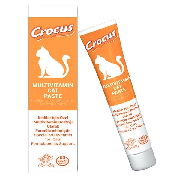 Crocus Multivitamin Yavru/yetişkin/hamile Kedi Macunu 30 Gr