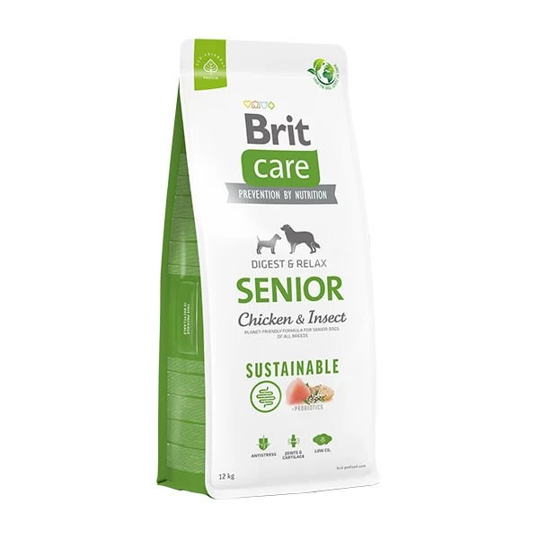 Brit Care Sustainable Tavuklu Ve Böcek Proteinli Yaşlı Köpek Maması 12 Kg