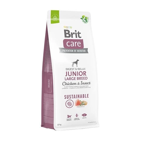 Brit Care Sustainable Tavuklu Ve Böcek Proteinli Büyük Irk Yavru Köpek Maması 12 Kg
