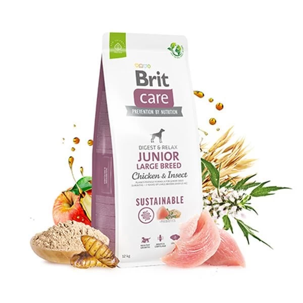 Brit Care Sustainable Tavuklu Ve Böcek Proteinli Büyük Irk Yavru Köpek Maması 12 Kg