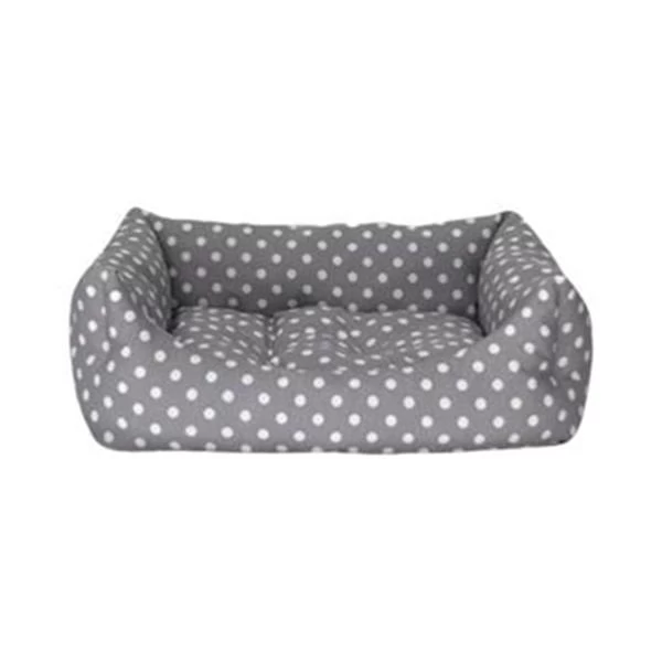 Pet Comfort Uniform Kedi Ve Köpek Yatağı Gri Puantiyeli Xsmall 40x50 Cm