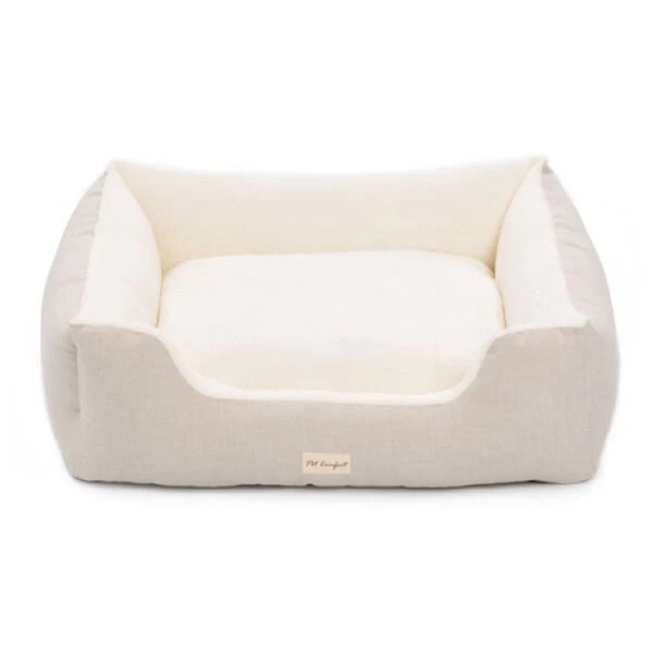 Pet Comfort Echo Varro Kedi Ve Köpek Yatağı Ekru Small 50x60 Cm