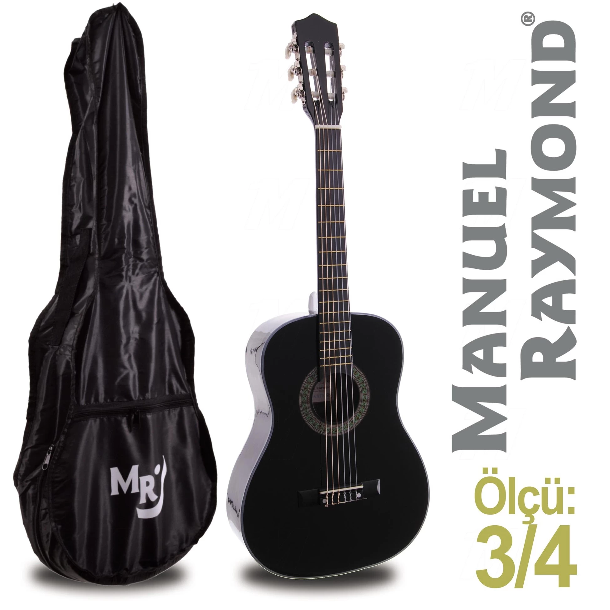 Klasik Gitar Junior Manuel Raymond Mrc87bk (kilif Hedİye)