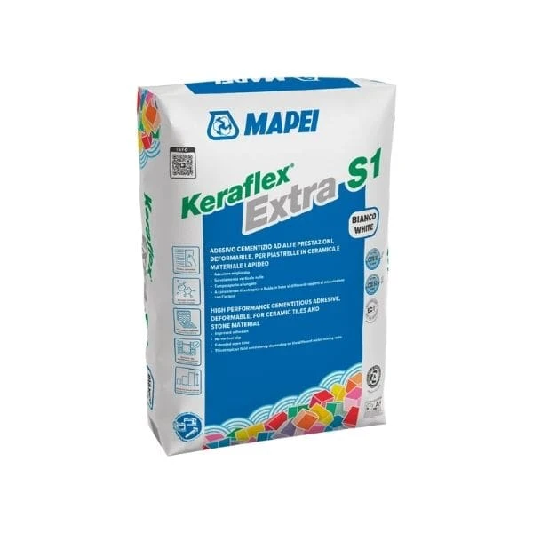 Mapei Keraflex Extra S1 25kg  Çimento Esaslı Seramik Yapıştırıcısı Gri