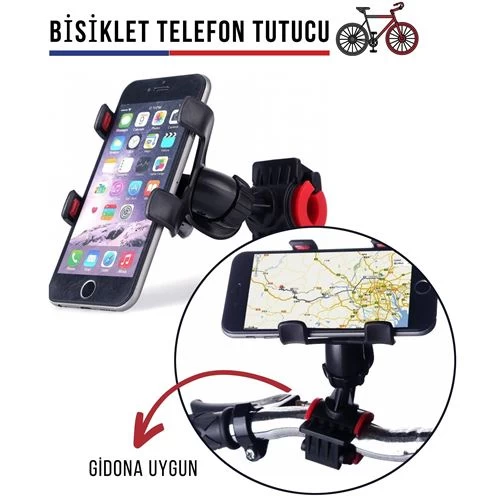 Modacar 6 Adet Gidona Takılan Bisiklet Telefon Tutucu