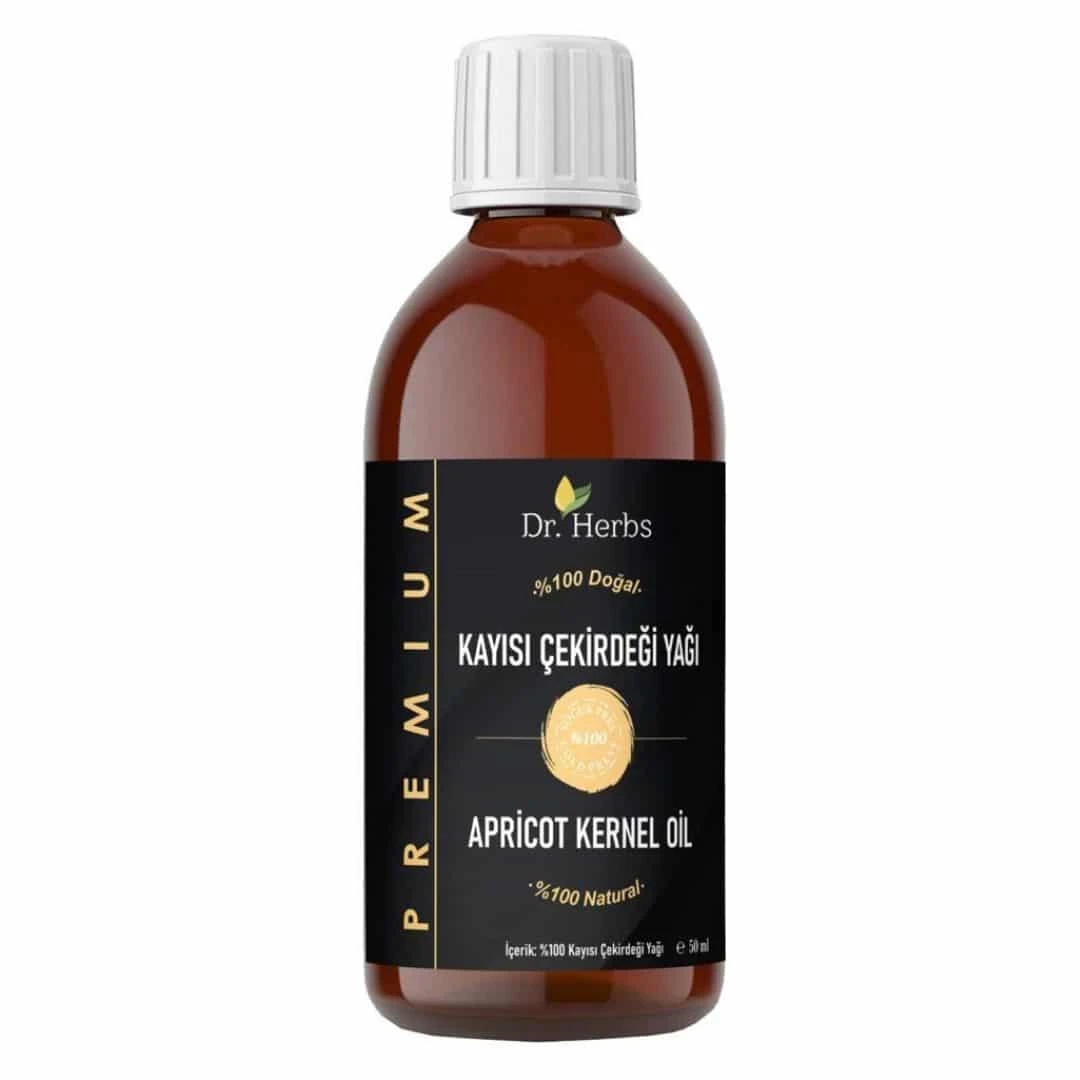 Dr. Herbs Soğuk Sıkım Doğal Kayısı Çekirdeği Yağı 50 Ml