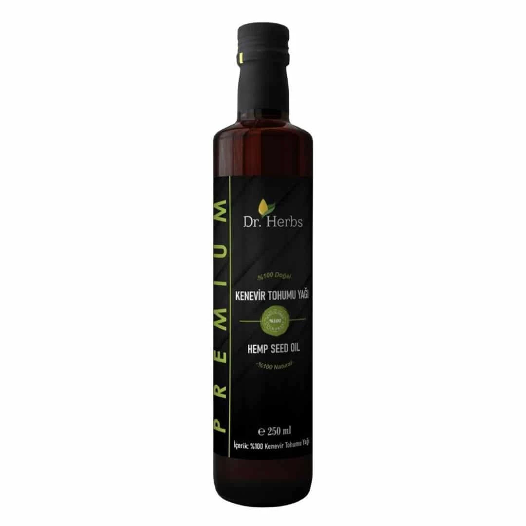 Dr. Herbs Soğuk Sıkım Doğal Kenevir Tohumu Yağı 250 Ml