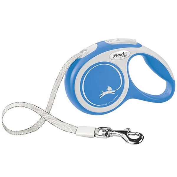 Flexi New Comfort Şerit Otomatik Köpek Gezdirme Tasması Large Mavi/beyaz 5 Mt