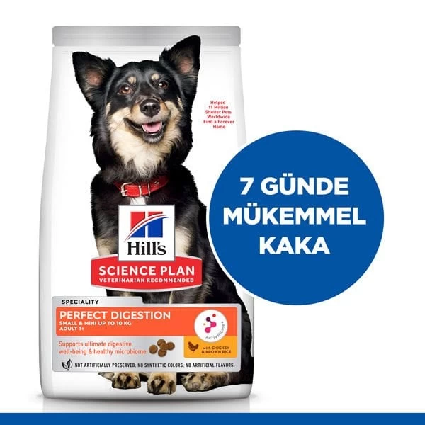 Hills Perfect Digestion Tavuklu Küçük Irk Yetişkin Köpek Maması 3 Kg