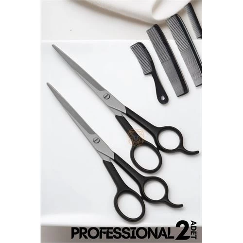 Transformacion Berber Makası 2 Adet Profesyonel 6.5 Inç Çelik 719771