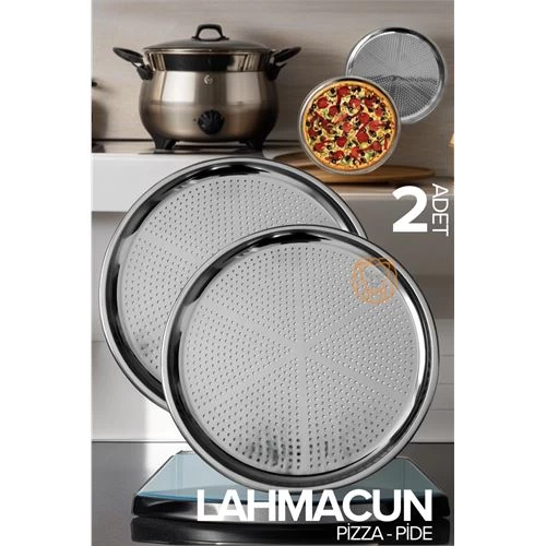 Transformacion Lahmacun Pizza Pide Pişirme Tepsisi 2 Li Set 719633