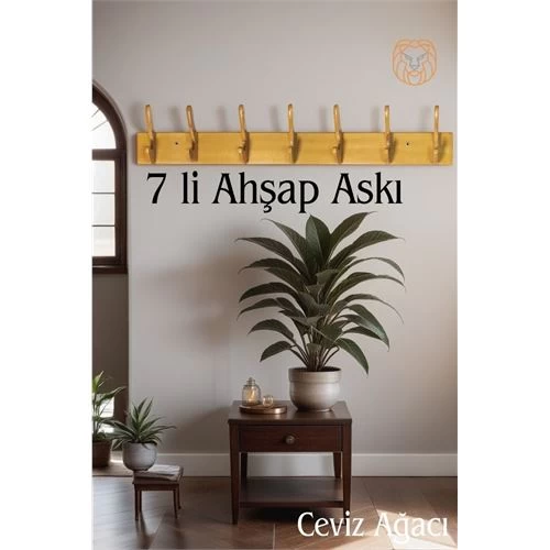 Transformacion Ahşap 7 Pinli Duvar Askısı Giovanniello Design 719381