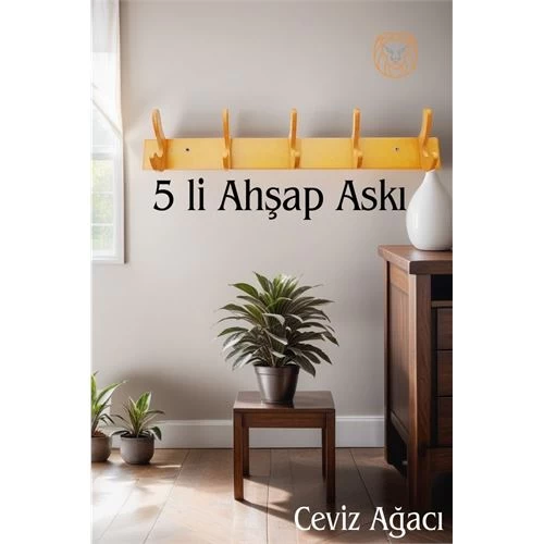 Transformacion Ahşap 5 Pinli Duvar Askısı Giovanniello Design 719379