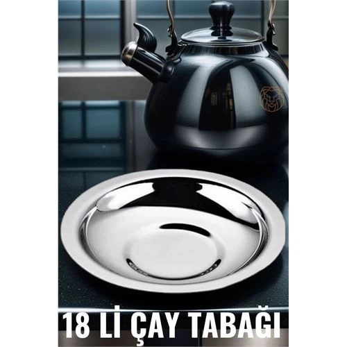 Transformacion 18 Li Metal Çay Tabağı Veneta Design Seti 719308