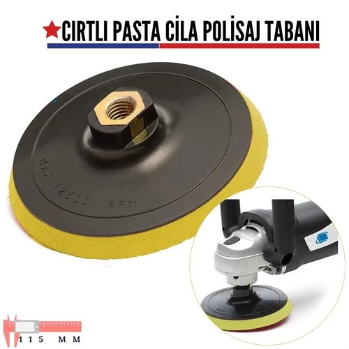 Transformacion 6 Adet 11.5 Cm Çap Cırtlı Pasta Cila Polisaj Tabanı