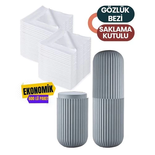 Transformacion 600 Adet Promosyonluk Gözlük Silme Bezi Organizer Box Set