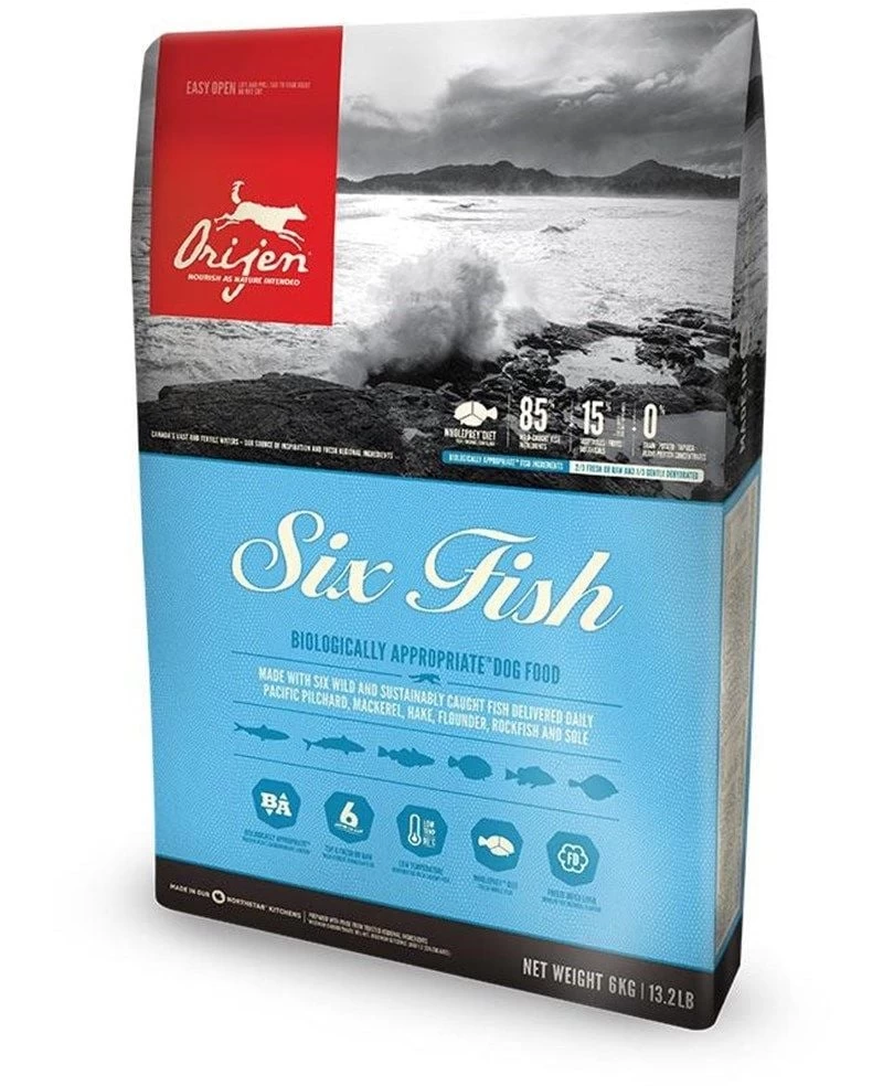 Orijen Six Fish Tahılsız Balıklı Yavru Ve Yetişkin Köpek Maması 11.4 Kg