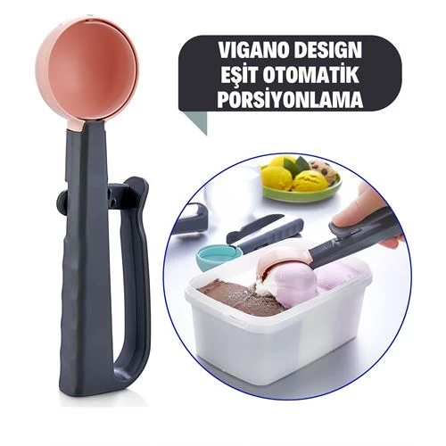 Transformacion 6 Adet Vigano Otomatik Dondurma Porsiyonlama Kaşığı