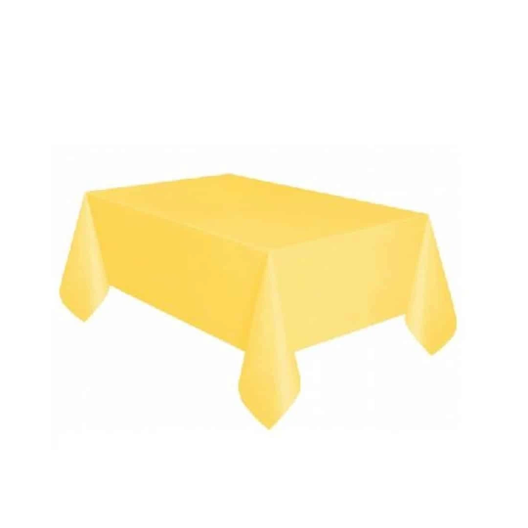 Sarı Plastik Masa Örtüsü 120 Cm*180cm