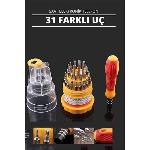 Transformacion 6 Set Fixit 30 Uçlu Saat Elektronik Telefon Tamir Hassas Tornavida Seti