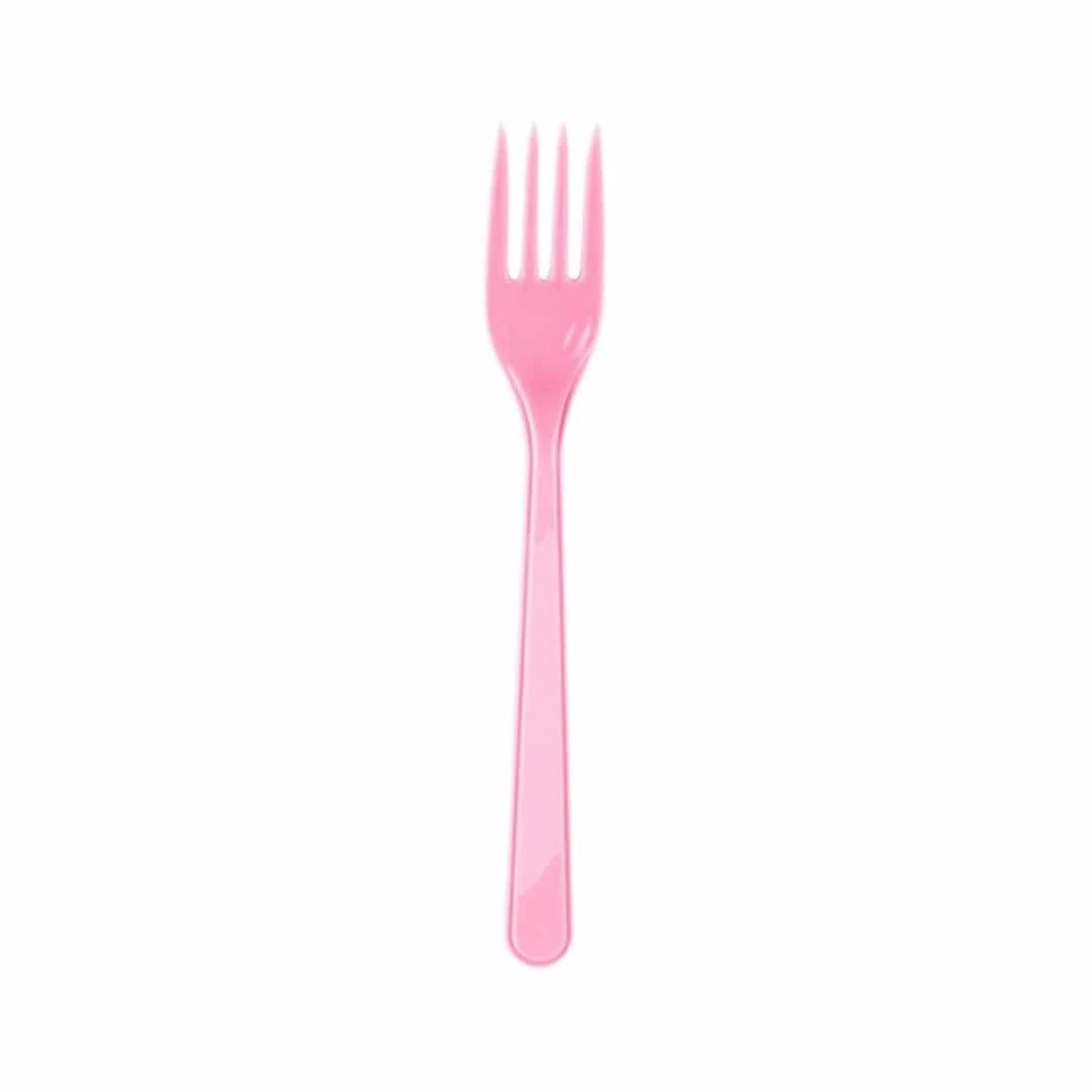 Plastik Çatal Pembe 25 Adet